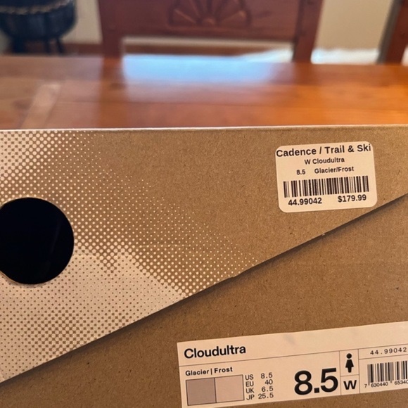 On Cloudultra shoes brand new in box.  Glacier/Frost color - beautiful! - Picture 2 of 5